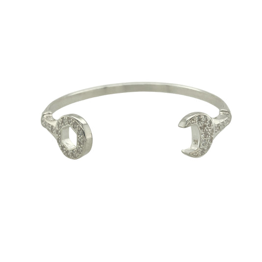 New 925 Silver & Cubic Zirconia Set Spanner Children's Bangle