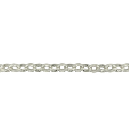 New 925 Solid Silver 8" Patterned Belcher Bracelet