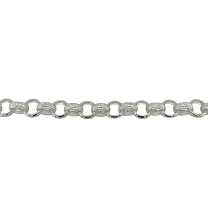New 925 Solid Silver 8.25" Patterned Belcher Bracelet