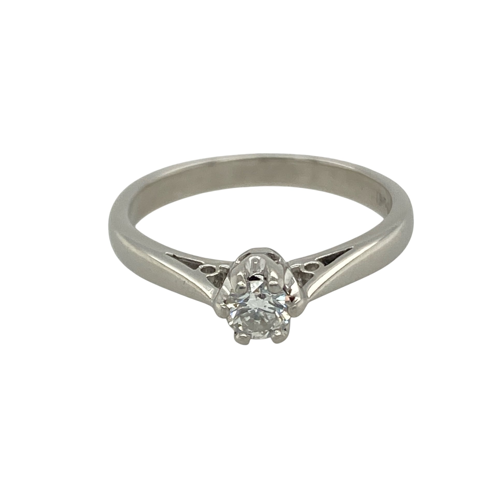 Platinum & Diamond Set Solitaire Ring