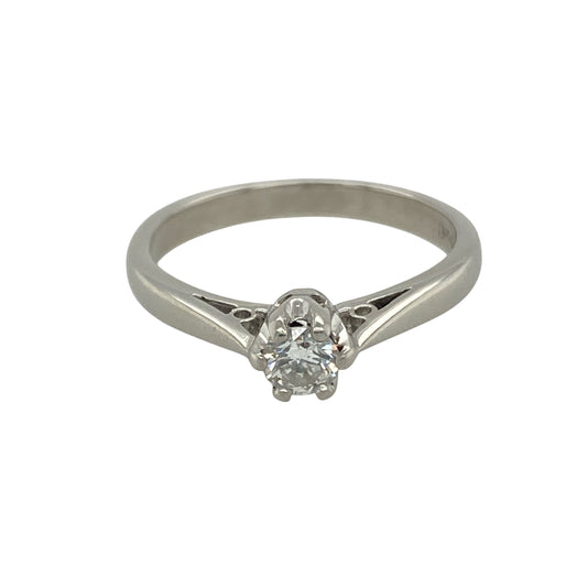 Platinum & Diamond Set Solitaire Ring
