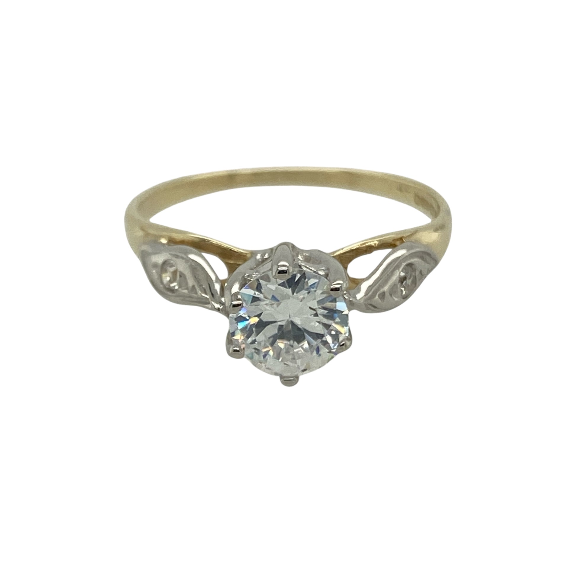9ct Gold & Cubic Zirconia Set Solitaire Ring