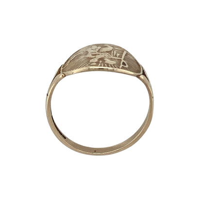 9ct Gold St Christopher Ring