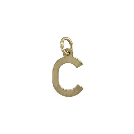 9ct Gold Initial 'C' Pendant