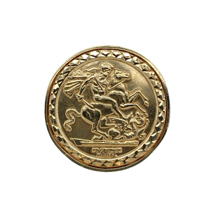 9ct Gold George and the Dragon Signet Ring
