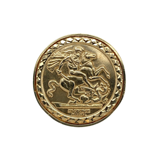 9ct Gold George and the Dragon Signet Ring