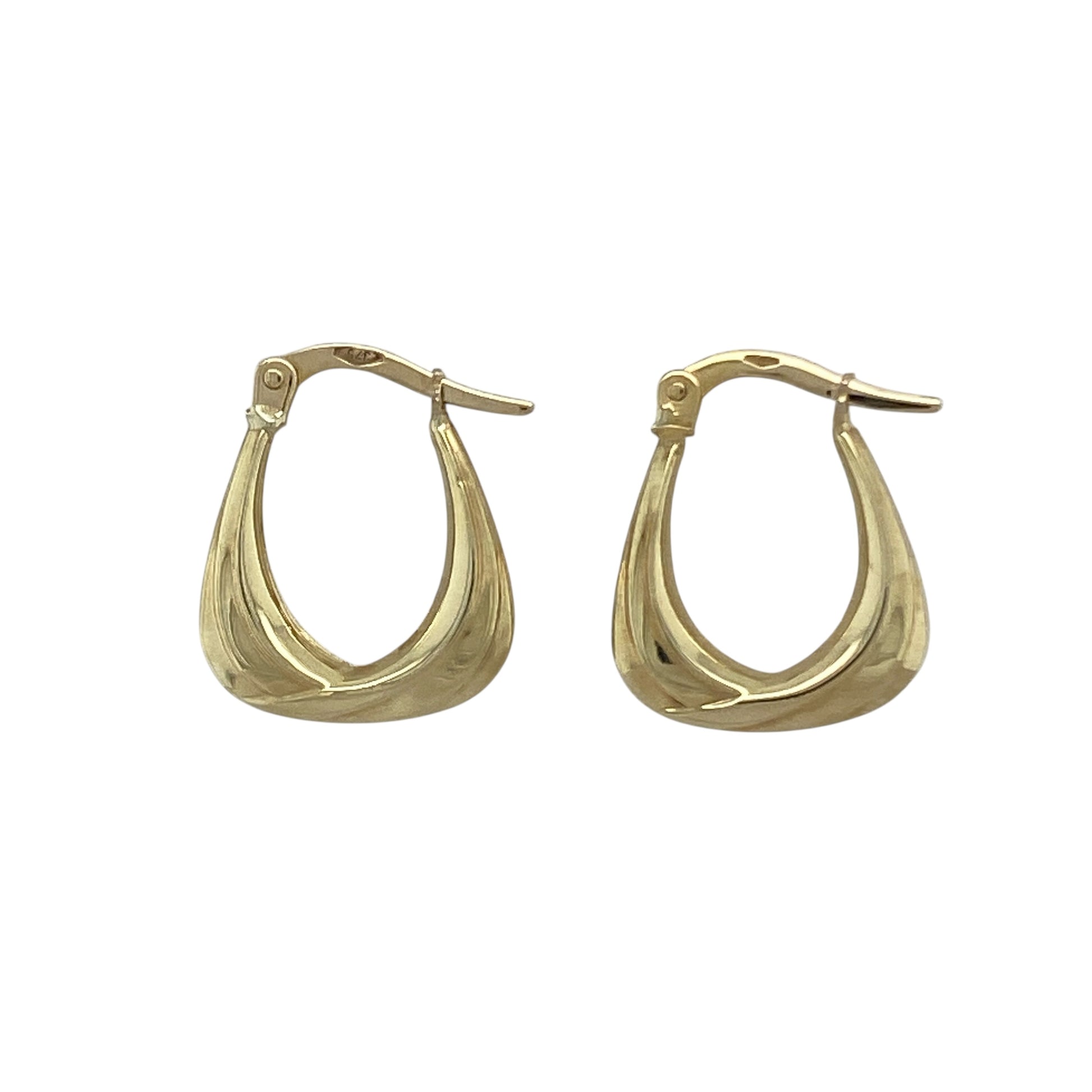 9ct Gold Small Handbag Creole Earrings