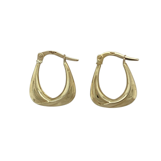9ct Gold Small Handbag Creole Earrings