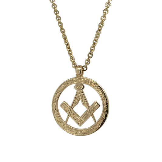 9ct Gold Masonic 20" Necklace