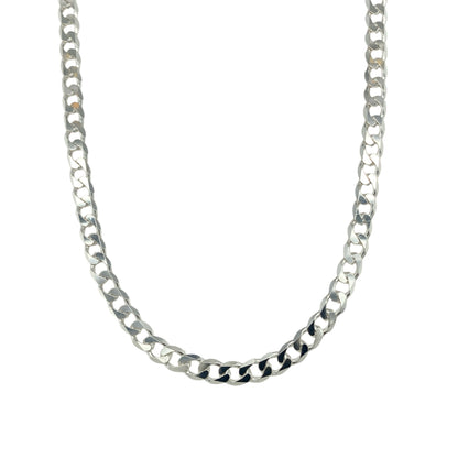 New 925 Silver 22" Curb Chain