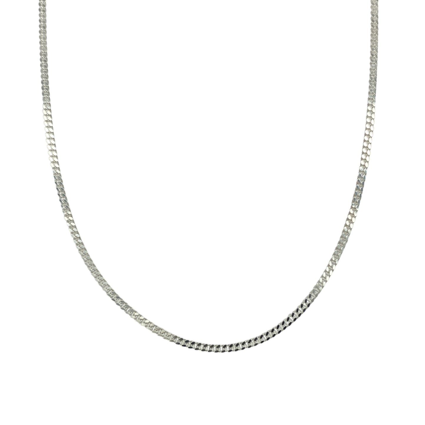 New 925 Silver 18" Pendant Curb Chain