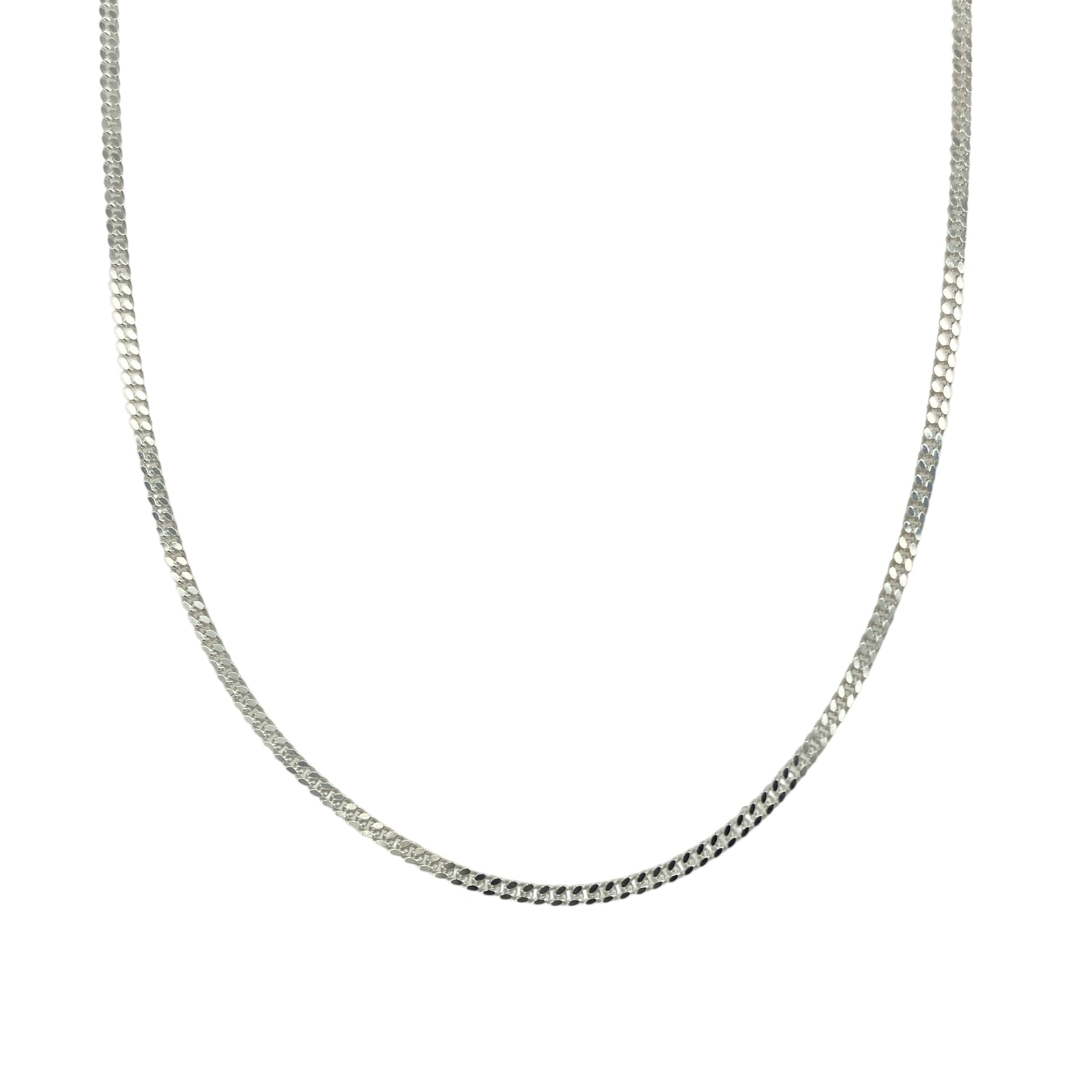 New 925 Silver 18" Pendant Curb Chain