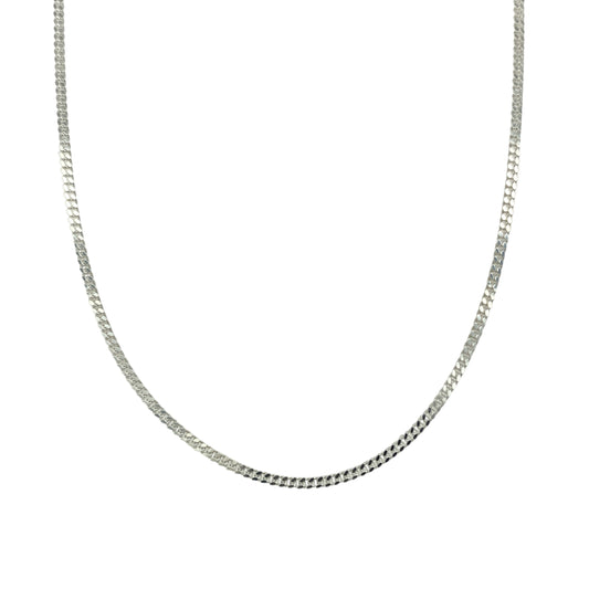 New 925 Silver 18" Pendant Curb Chain