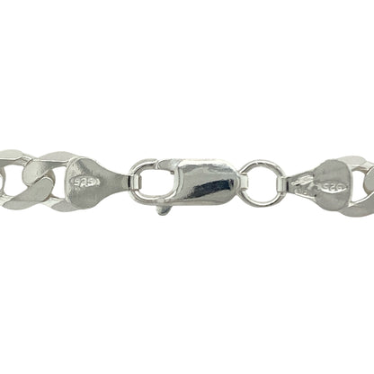 Bring bold sophistication and timeless shine to your collection with this new 925 solid silver 24" curb chain, combining classic craftsmanship with a polished modern finish—perfect for statement wear or elevated everyday style.

Design: The chain features a traditional curb link style with flat, interlocking links measuring 7mm wide, offering a sleek, reflective surface and a strong, masculine look.