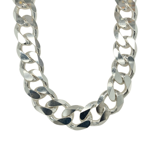 New 925 Silver 24" Curb Chain