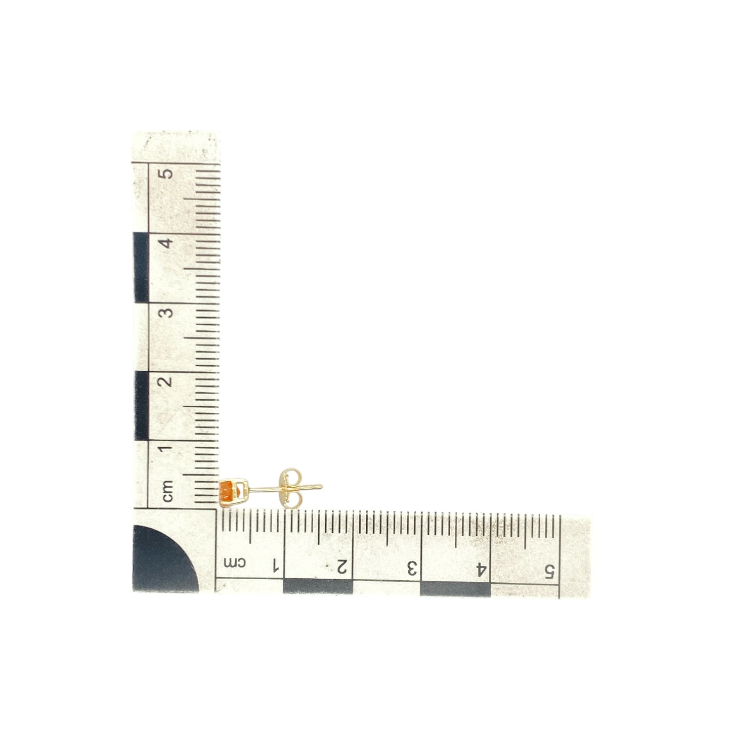 9ct Gold & Citrine Set Stud Earrings