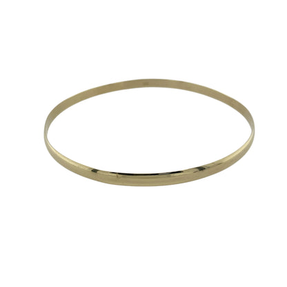 9ct Solid Gold Plain Bangle