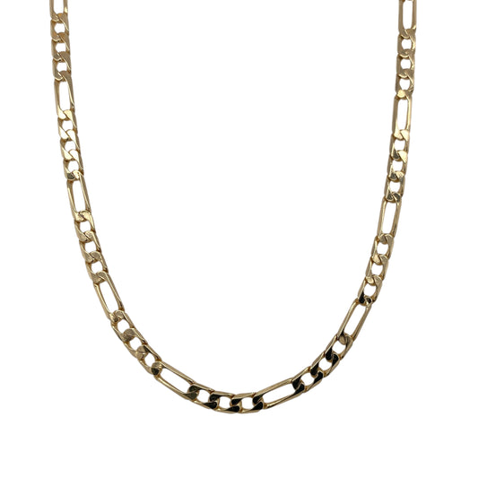 9ct Gold 19" Figaro Chain