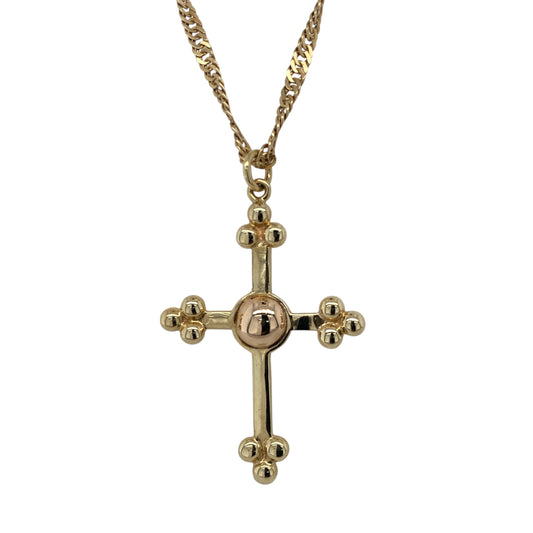 9ct Gold Clogau Cross 20" Necklace
