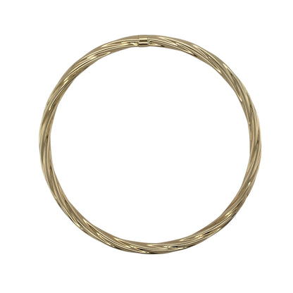 9ct Gold Twisted Bangle