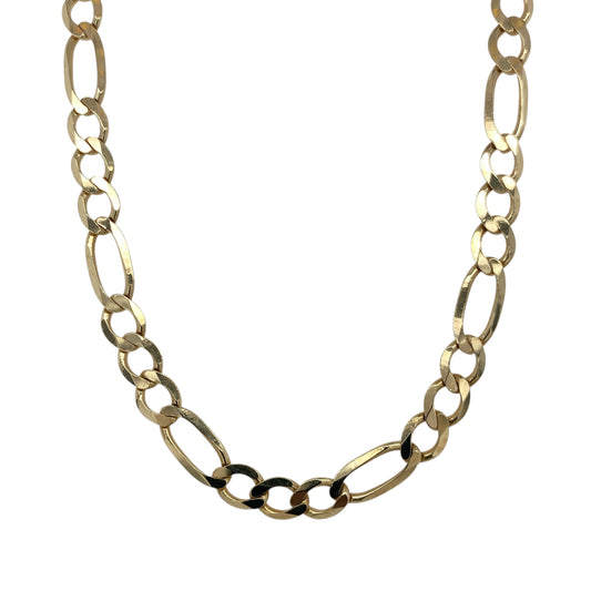9ct Gold 30" Figaro Chain