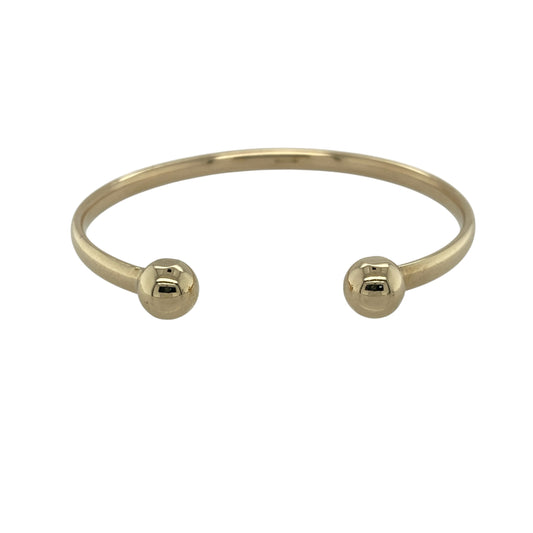 9ct Solid Gold Torque Bangle