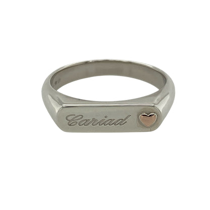925 Silver Clogau Cariad Signet Ring