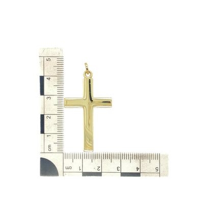 9ct Gold Plain Cross Pendant