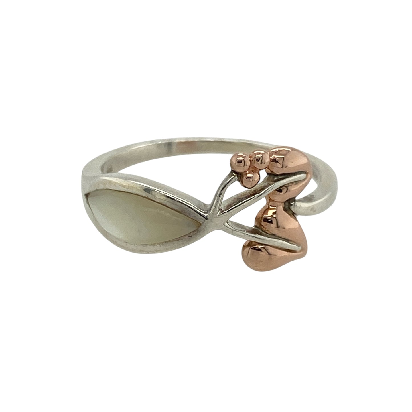 925 Silver & Mother of Pearl Set Clogau Ring