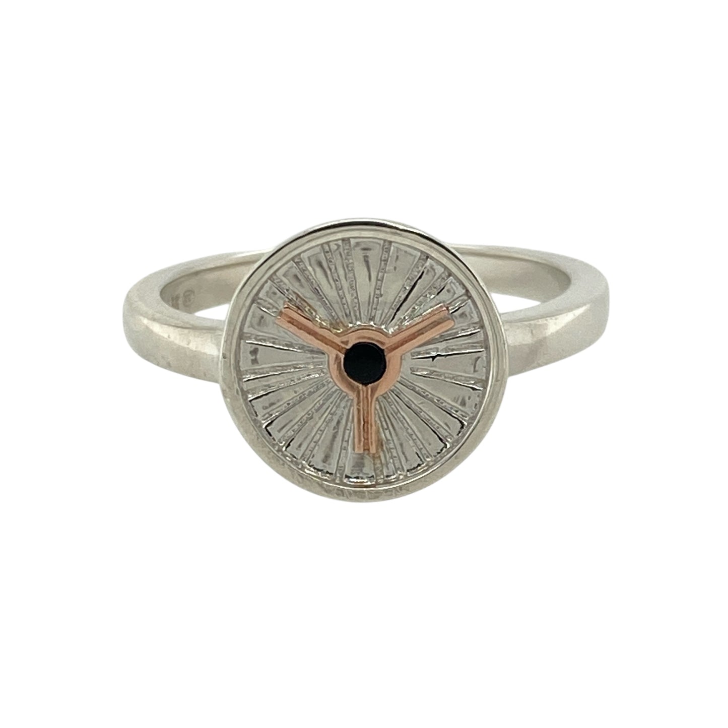 925 Silver & Black Stone Set Clogau Wyddfa Summit Ring