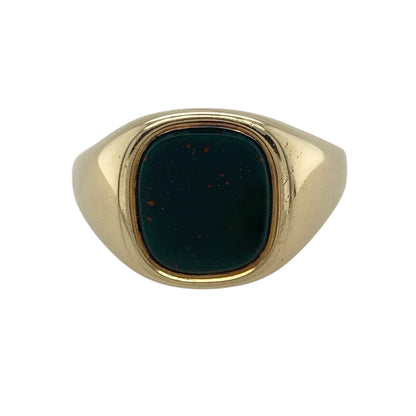 9ct Gold & Bloodstone Set Signet Ring