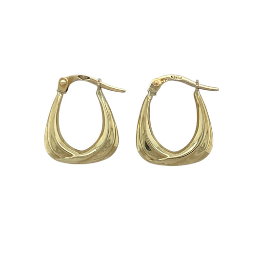 9ct Gold Small Handbag Creole Earrings