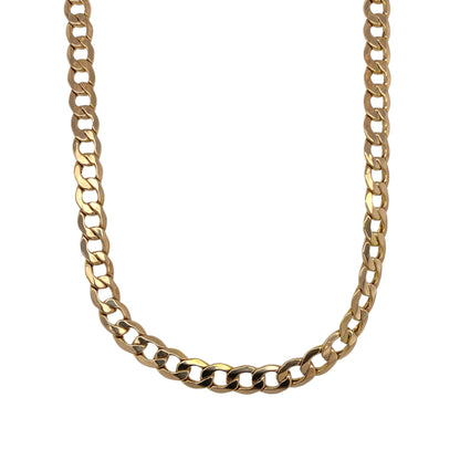 9ct Gold 20" Hollow Curb Chain