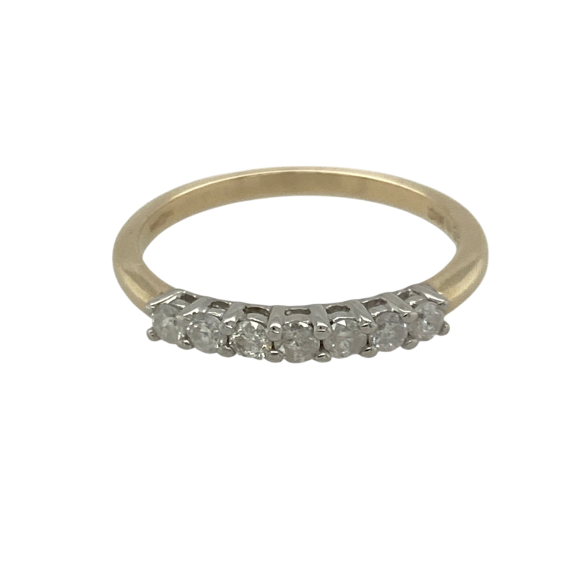 9ct Gold & Diamond Set Band Ring