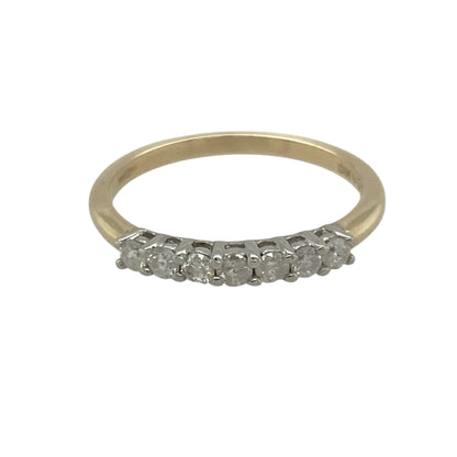 9ct Gold & Diamond Set Band Ring