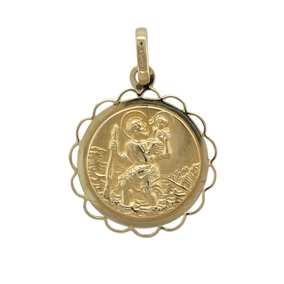 9ct Gold St Christopher Pendant