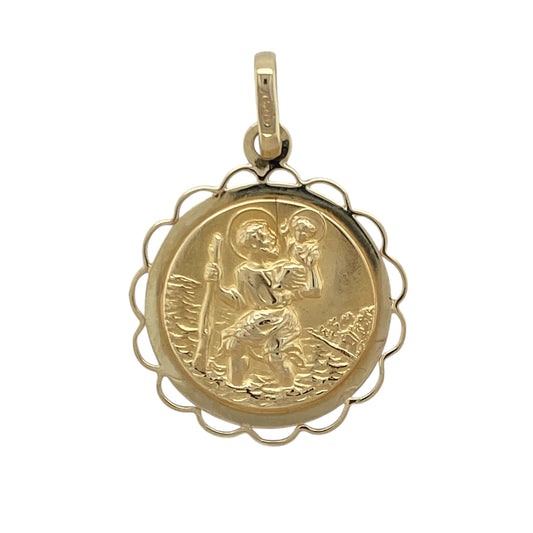 9ct Gold St Christopher Pendant