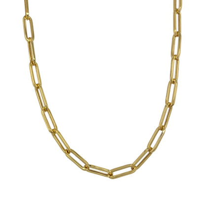 New 9ct Gold Paperclip Chain