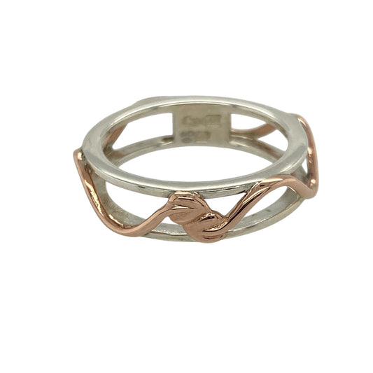 925 Silver Clogau Open Weave Tree of Life Band Ring