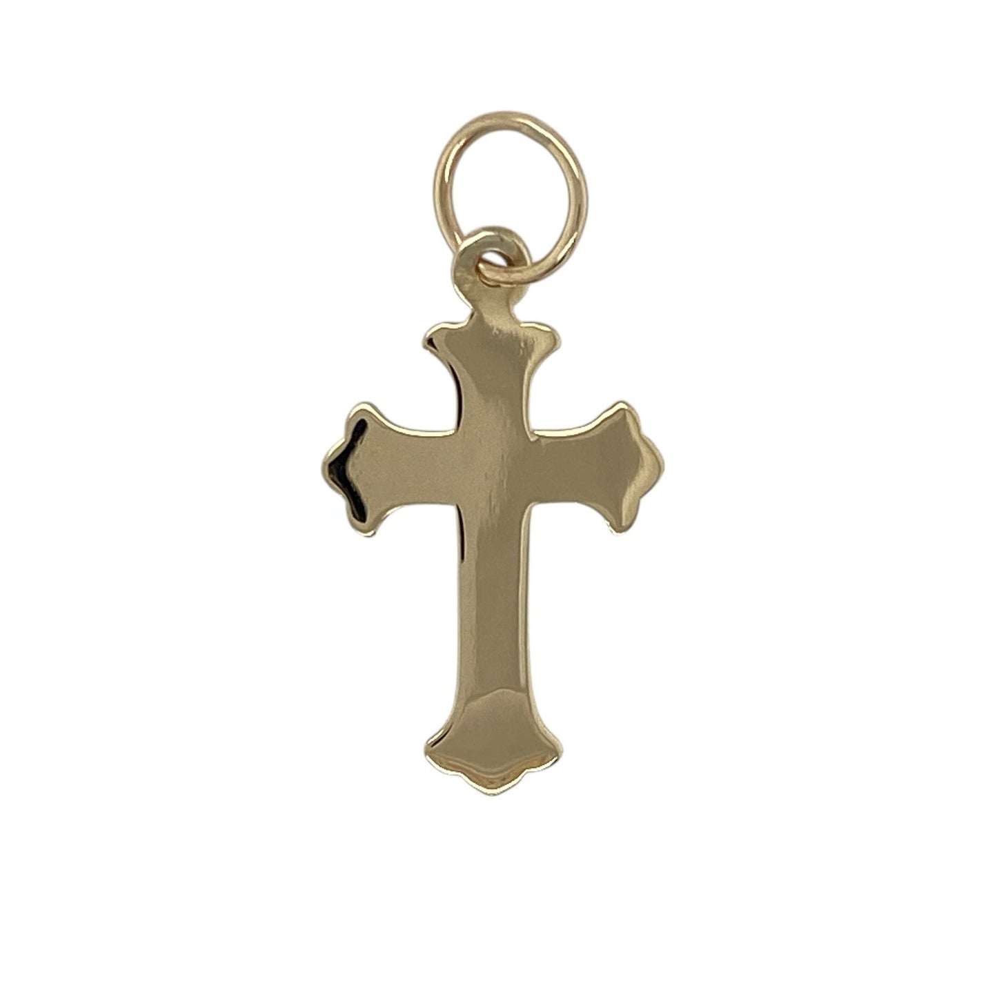 9ct Gold Fancy Plain Cross Pendant