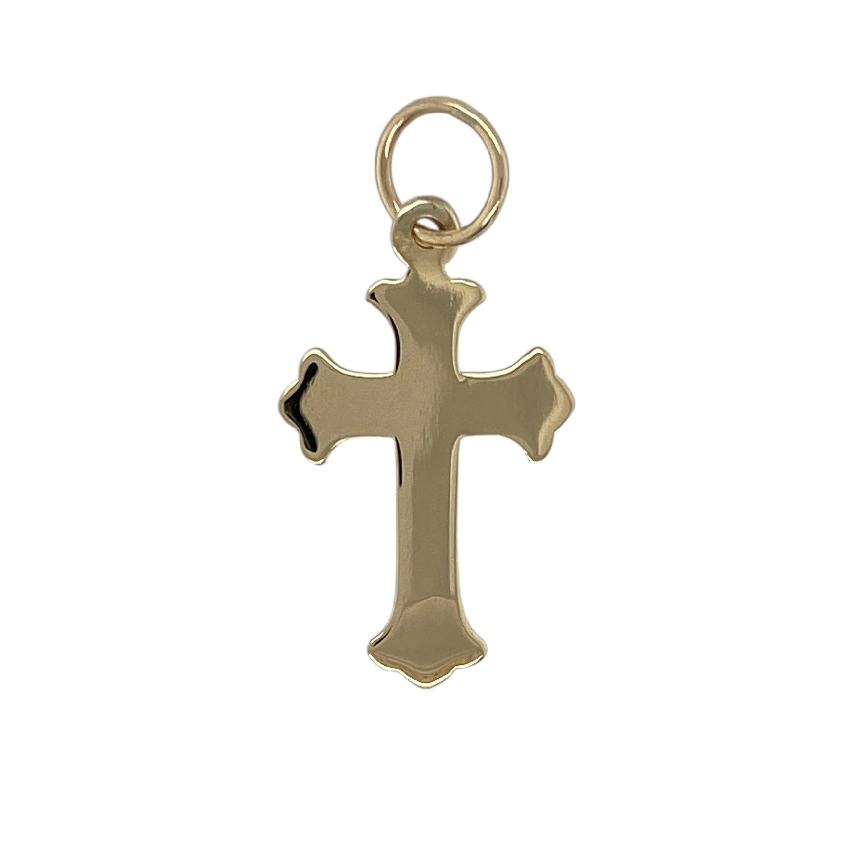9ct Gold Fancy Plain Cross Pendant