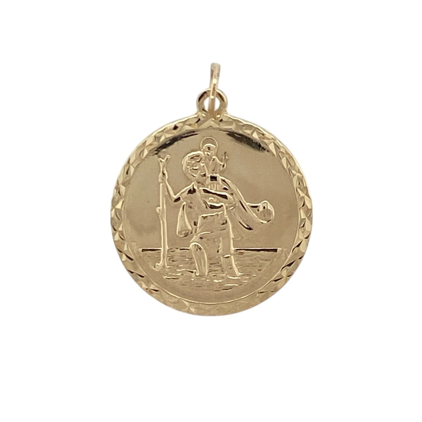 9ct Gold St Christopher Pendant