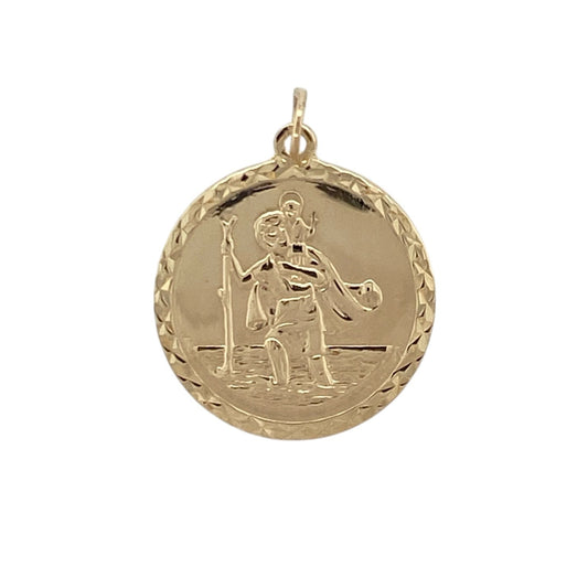 9ct Gold St Christopher Pendant