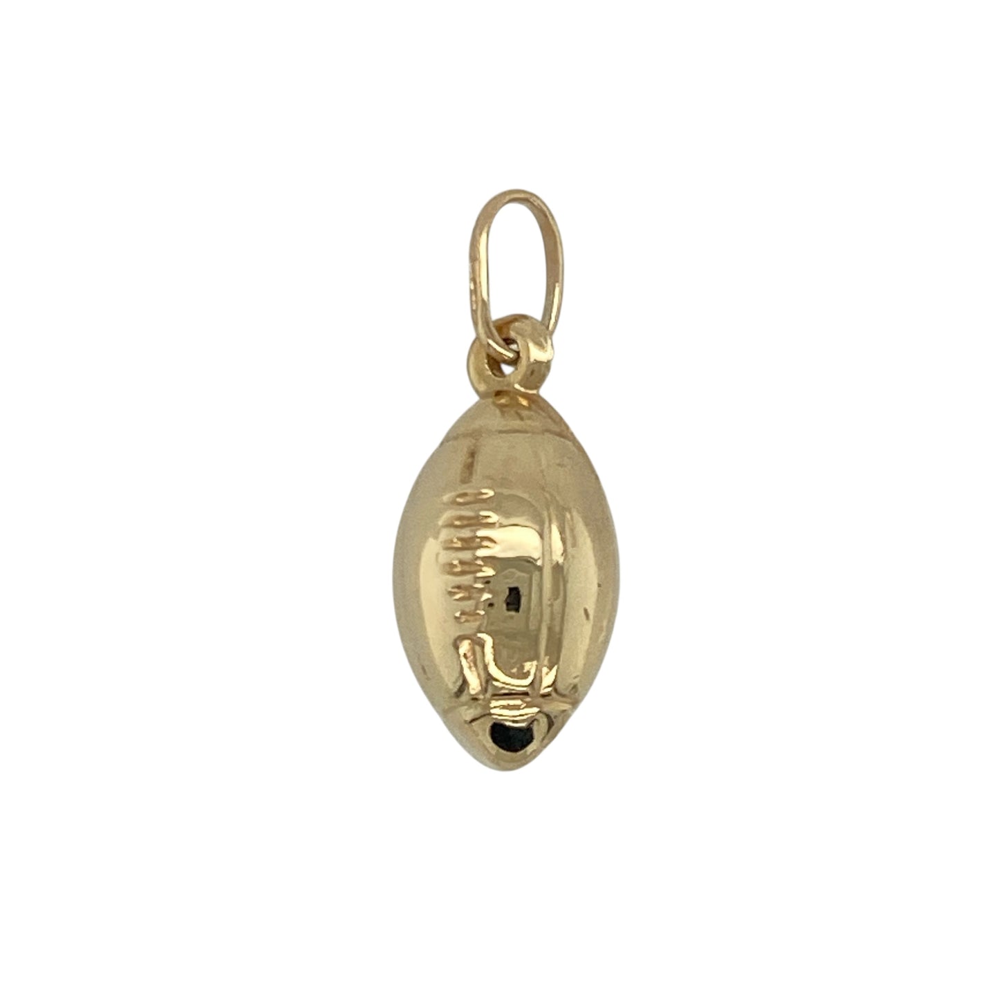9ct Gold Hollow Rugby Ball Pendant