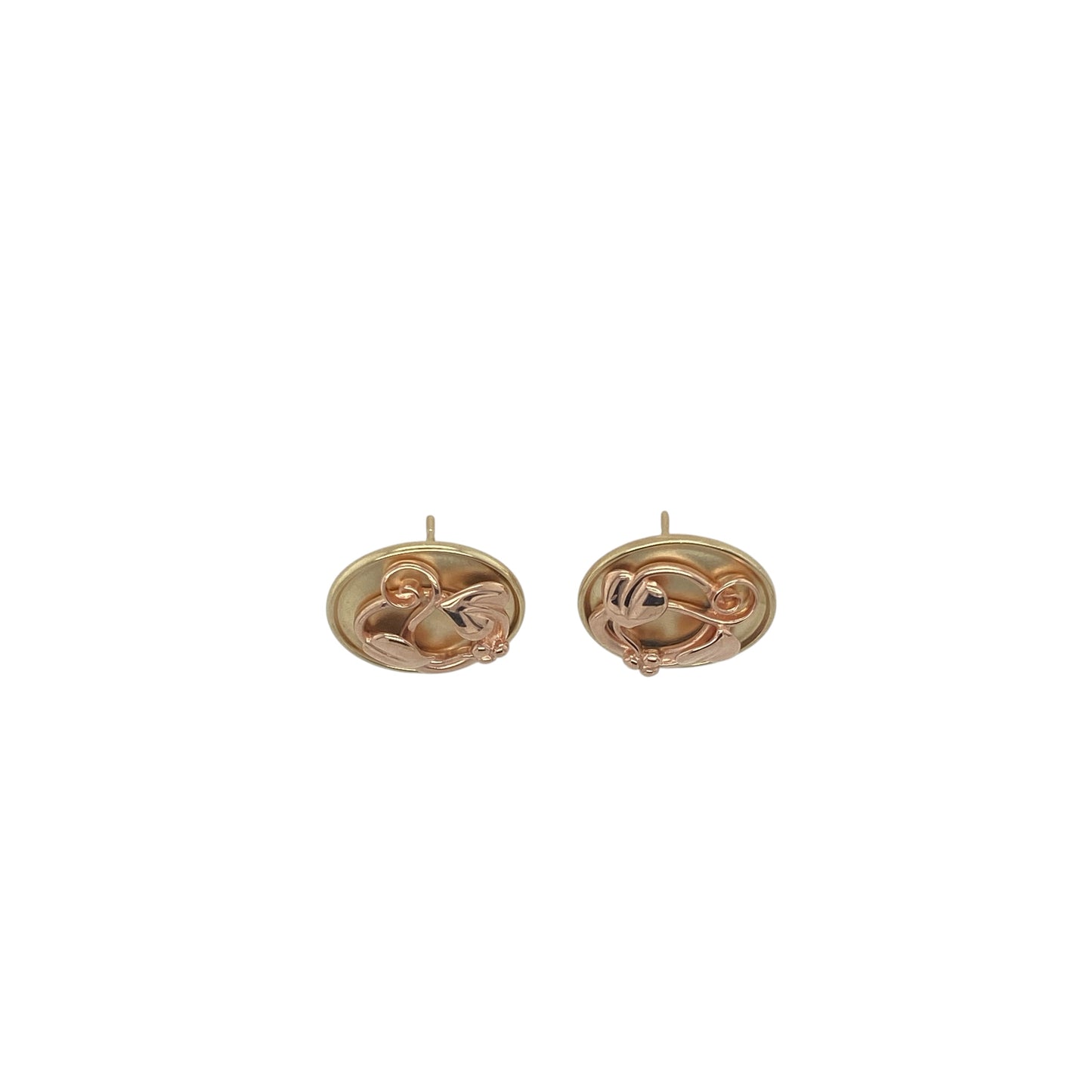 9ct Gold Clogau Tree of Life Round Stud Earrings