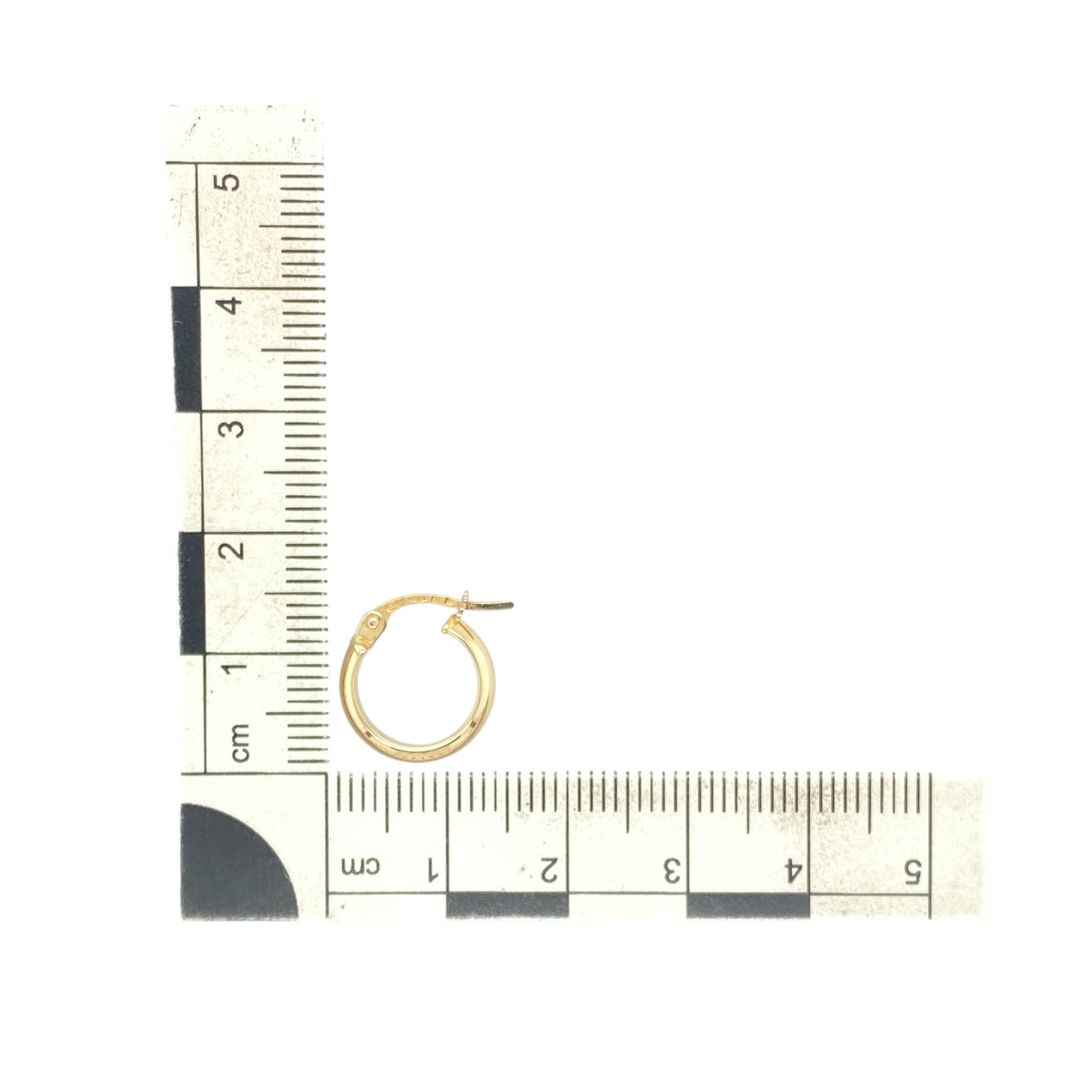 9ct Gold Small Polished Creole Hoop Earrings