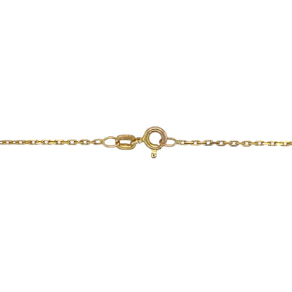 Add delicate elegance and classic versatility to your collection with this pre-owned 9ct yellow gold 16" square micro belcher chain, offering a refined look perfect for everyday wear or pairing with your favourite pendant.

Design: The chain features fine square micro belcher links measuring approximately 1mm wide, creating a subtle, lightweight design with smooth movement and a polished finish.
