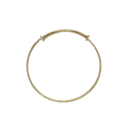9ct Gold Patterned Expanding Baby Bangle
