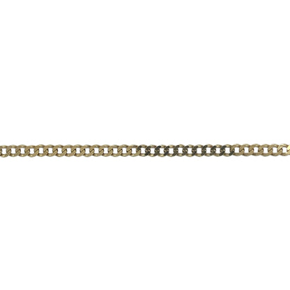9ct Gold Curved Bar Elephant 16" Necklace