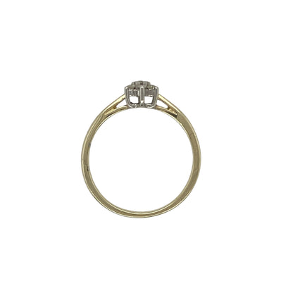 9ct Gold Diamond Set Cluster Ring